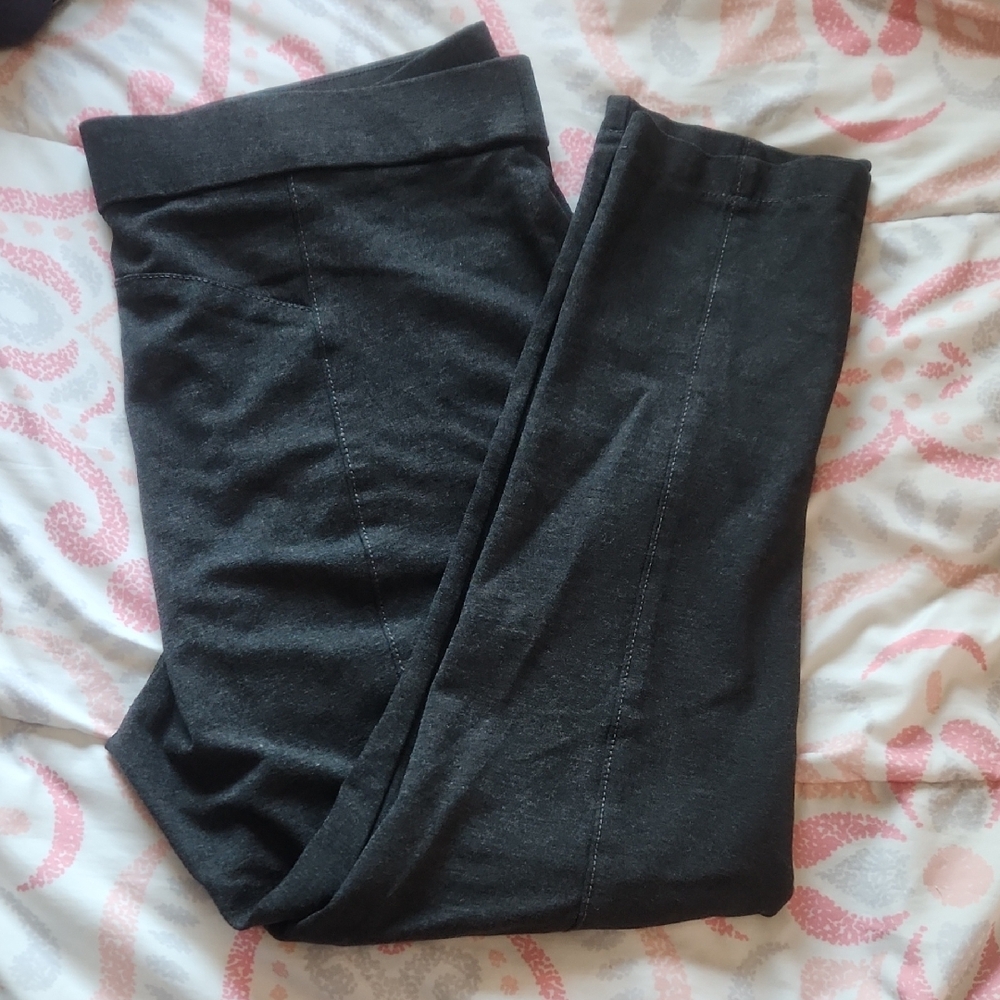 Anne Klein Dark Gray Leggings Size XXL